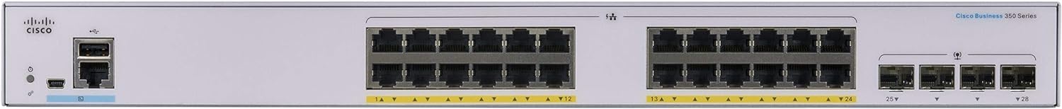 Cisco CBS350 24G 4SFP PoE 195W Managed Switch (CBS350-24P-4G-EU)