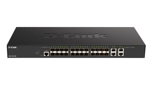 D-Link / DXS-1210-28S / 24 Port 10G SFP+ + 4 Port 10G Copper Smart Managed Switch