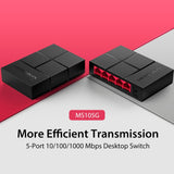 MERCUSYS / MS105G / 5 Port Gigabit Desktop Switch