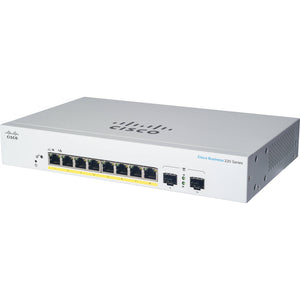 Cisco / CBS220-8P-E-2G / 8 Port Gigabit (8 PoE - 65W ) & 2x1G SFP+ Smart Switch