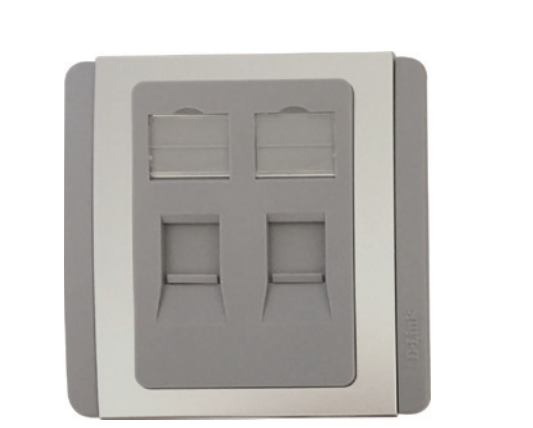 D-Link Double Face Plate Grey Colour / NFP-0GRY21
