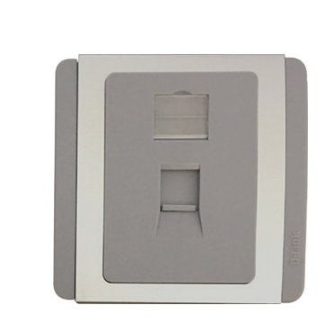 D-Link Single Face Plate Grey Colour / NFP-0GRY11
