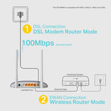 TP-Link / TD-W9960 / N300 4 Port 10/100 VDSL / ADSL Router