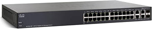 Cisco 24 Port Gigabit ( 24 POE - 180 Watts ) 2 x combo Gigabit SFP Managed Switch / SG300-28PP-K9