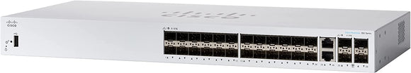 Cisco / CBS350-24S-4G / 24 Gigabit SFP ports + 2 x Gigabit Ethernet combo + 2 SFP Managed Switch