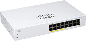 Cisco / CBS110-16PP / 16 Port Gigabit ( 8 POE - 64W ) Switch