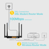 TP-Link / Archer VR300 / AC1200 4 Port 10/100 VDSL / ADSL Router