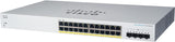 Cisco / CBS220-24FP-4X / 24 Port Gigabit ( 24 POE - 370 W ) & 4 x 10GE SFP+ Smart Switch