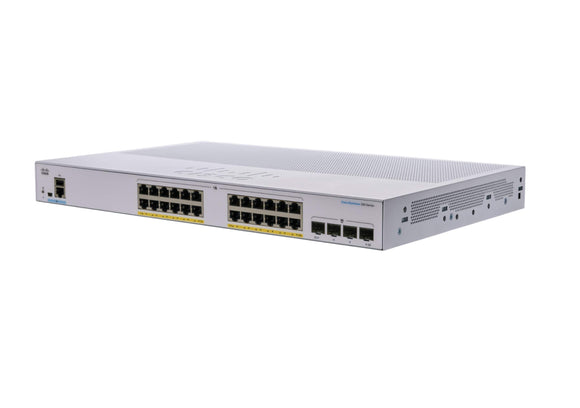 Cisco / CBS350-24FP-4G / 24 Port Gigabit (24 PoE - 370 W) 4 x 1GE SFP Managed Switch