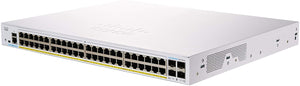 Cisco / CBS250-48P-4G / 48 Port Gigabit (48 PoE - 370 W) 2 x 1GE combo + 4 x 1GE SFP  Smart