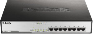 D-Link 8 Port Gigabit ( 8 POE - 125 watts ) Max PoE Desktop Switch / DGS-1008MP