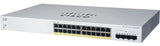 Cisco / CBS220-24P-4G / 24 Port Gigabit (24 PoE - 195 W) 4 x 1GE SFP Smart Switch
