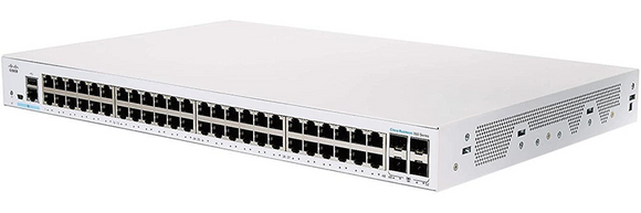Cisco / CBS350-48T-4X / 48 Port Gigabit & 4x10G SFP+ Managed Stackable Switch