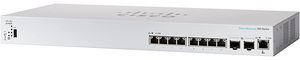Cisco / CBS350-8XT / 8 x 10 Gigabit copper ports + 2 x 10 Gigabit SFP+ combo with 2 x 10G copper port1 x GE management port