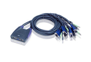 ATEN 4-Port USB VGA/Audio Cable KVM Switch / CS64US