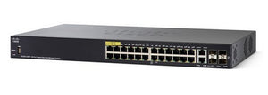 Cisco / SG350-28P / 24 Port Gigabit ( 24 POE - 195 Watts ) & 2 x combo Gigabit SFP & 2 x SFP Managed Switch