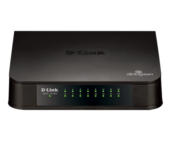 D-Link 16 Port 10/100 Desktop Switch / DES-1016A