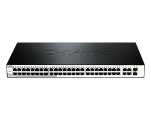 D-Link 48 Port 10/100 Smart & 2 Gigabit Ports and 2 Combo SFP Gigabit Uplinks/ DES-1210-52