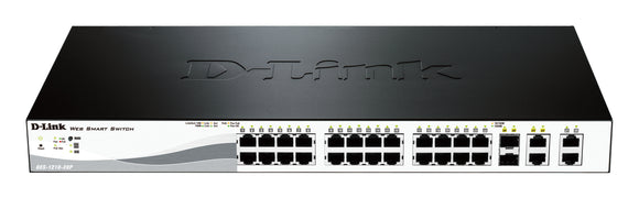 D-Link 24 Port 10/100 ( 24 POE - 193 W) & 2 Gigabit & 2 Gigabit Combo SFP / DES-1210-28P