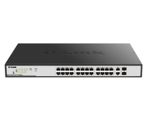 D-Link 24 Port Gigabit Max POE ( 24 POE - 370W ) Smart Switch / DGS-1100-26MP