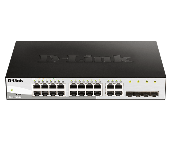 D-LINK 16 Port Gigabit Smart Switch & 4SFP / DGS-1210-20
