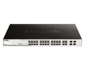 D-Link 24 Port Gigabit ( 24 POE - 185 watts ) + 4 SFP port Smart Switch / DGS-1210-28P