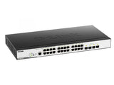 D-Link / DGS-3000-28LP / 24 Port Gigabit ( 24 POE - 193 watts ) + 4*1G SFP Ports Managed Metro Switch