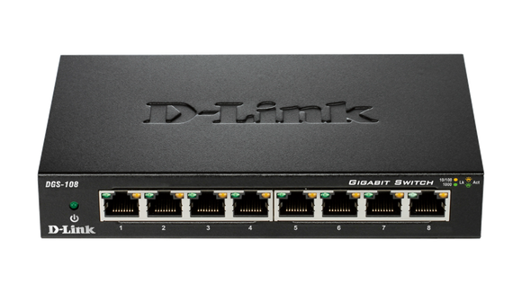 D-Link 8 Port Gigabit Desktop Switch / DGS-108