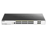D-Link / DGS-3000-28XS / 24 Port SFP Gigabit + 4*10G SFP Ports Managed Metro Switch