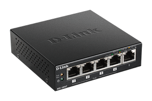 D-Link 5 Port Gigabit ( 4 POE - 60 W ) Desktop Switch / DGS-1005P