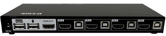 D-Link 4 Port KVM with HDMI and USB Ports Switch / DKVM-410H