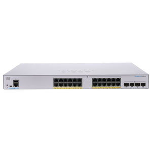 Cisco / CBS250-24P-4X / 24 Port Gigabit ( 24 POE - 195 W ) & 4 x 10GE SFP+ Smart Switch