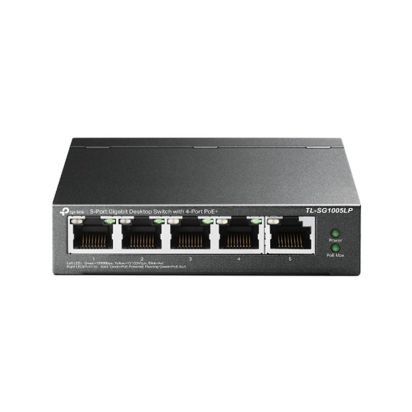 TP-Link 5 Port Gigabit ( 4 POE - 40 W ) Desktop Switch / TL-SG1005LP