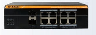 D-Link / DGS-F3008P-2S / 8 Port Gigabit ( 8 POE - 120 Watt ) + 2 SFP Layer 2 Gigabit Outdoor Managed Industrial Switch
