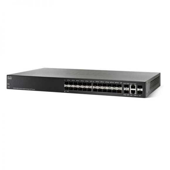 Cisco 24 gigabit SFP ports & 2 combo Gigabit SFP & 2 SFP Managed Switch / SG350-28SFP