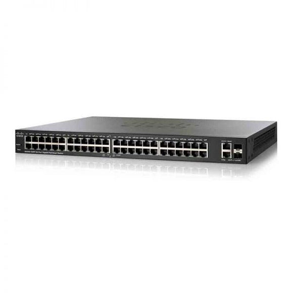 Cisco 48 Port Gigabit ( 48 POE - 370 Watts ) + 2 SFP Port Smart Switch / SG200-50FP