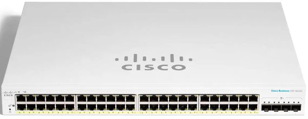 Cisco / CBS220-48T-4G / 48 Port Gigabit & 4 Port Gigabit SFP Smart