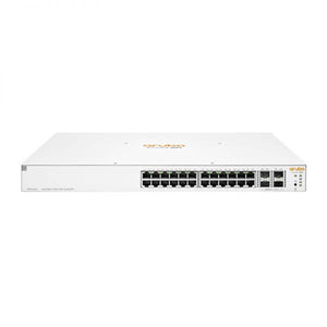 HP Aruba 24 Port Gigabit ( 24 POE - 370 Watts ) & 4 SFP+ 1/10GbE ports smart managed Switch / 1930 24G 4SFP/SFP+ 370W / JL684A