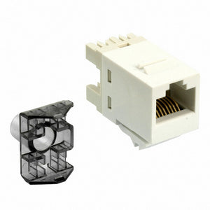 COMMSCOPE / 1-1375055-3 / SL110 Series Modular Jack RJ45 category 6 unshielded without dust cover alpine white
