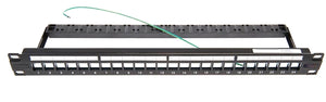 COMMSCOPE / 2153437-1 / RJ45 Unloaded Patch Panel SL Series 24 port black