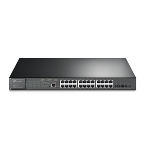 TP-Link / SG3428XMP / JetStream 24 Port Gigabit POE ( 24 Port + 384 Watt ) + 4 SFP*10GE Managed Layer 2+Switch
