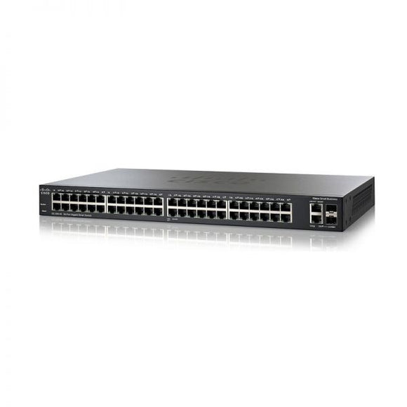 Cisco 48 Port Gigabit Smart Switch & 2 Combo Mini-GBIC Ports / SG200-50 / SLM2048T-EU