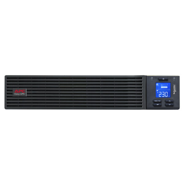 APC Schneider / SRV3KRIRK / Easy UPS On-Line 3kVA/2400W Rackmount 2U 230V 6x IEC C13 + 1x IEC C19 outlets Intelligent Card Slot LCD W/ rail kit - Image 2
