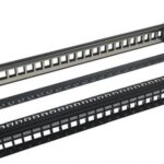 DDS / DPP-C6U24 / 24 Port Unloaded Metal Patch Panel 1U for Cat6 - Cat6a - Cat7 - Cat8 With Back Bar