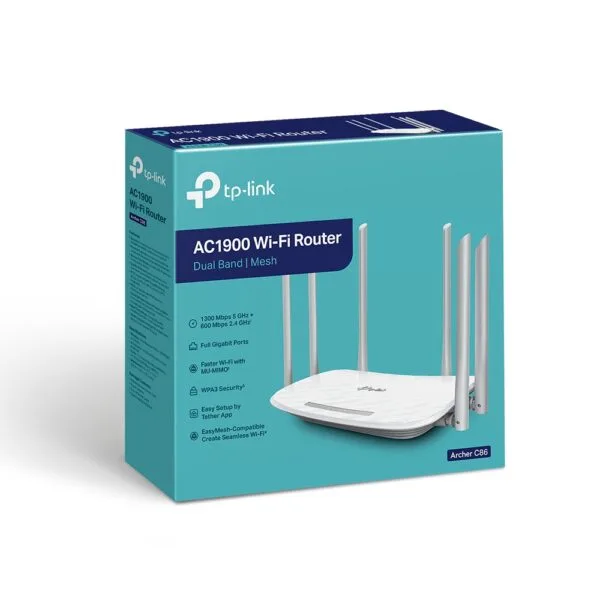TP-Link / Archer C86 / AC1900 Wireless 4 Port MU-MIMO Wi-Fi Router - Image 4