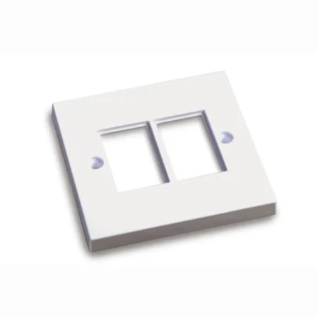 COMMSCOPE / 1711302-1 / Faceplate BS LJ6C Unloaded 2 port white