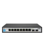 D-Link 8 Port Gigabit ( 8 POE - 96 Watt ) + 2 SFP Port Smart Switch / DGS-F1100-10PS-E