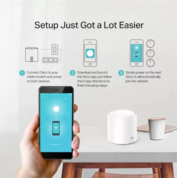 TP-Link / Deco X20-2 / AX1800 Whole Home Mesh WiFi 6 System 2 Pieces - Image 3