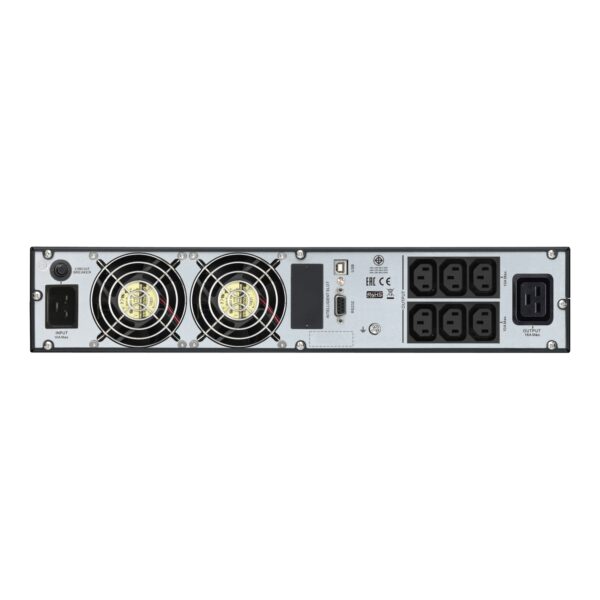 APC Schneider / SRV3KRIRK / Easy UPS On-Line 3kVA/2400W Rackmount 2U 230V 6x IEC C13 + 1x IEC C19 outlets Intelligent Card Slot LCD W/ rail kit - Image 3