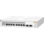 HP Aruba 8 Port Gigabit ( 8 POE - 124 Watts ) & 2 SFP smart managed Switch / 1930 8G 2SFP 124W / JL681A